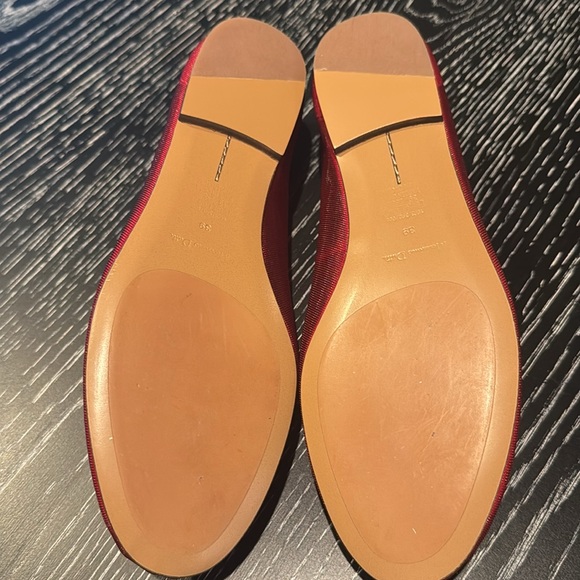 Massimo Dutti BN Never Worn Mesh Ballet Flats Sz 8 Red - Picture 3 of 3